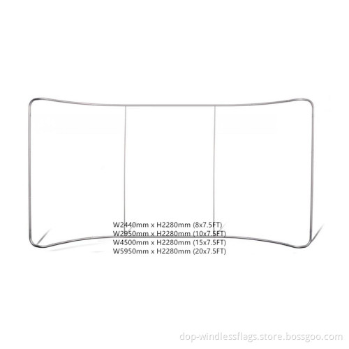 Curved Shape Tension Fabric Backdrops
